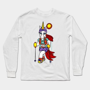 Sporticorn: Trail Running Hiking Unicorn Long Sleeve T-Shirt